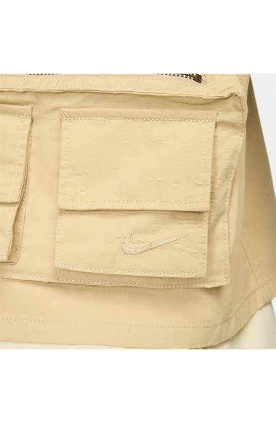 Shop Nike Life Utility Vest In Sesame/ Sesame