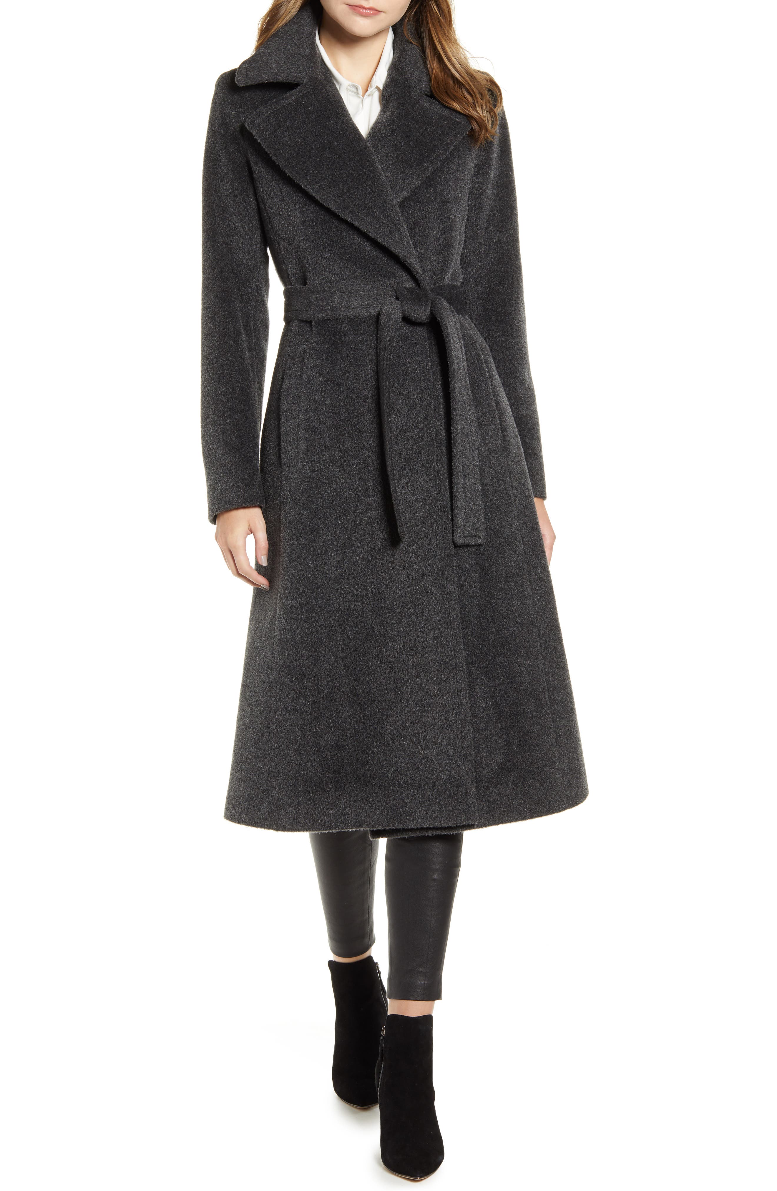 fleurette wrap coat