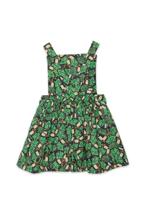 Worthy Threads Pinafore Dress In Green