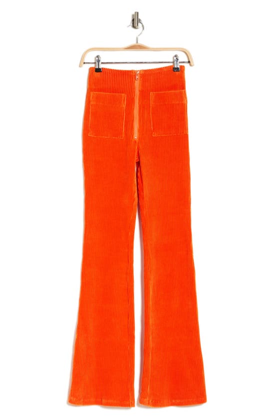 Kkco Corduroy High Waist Wide Leg Pants In Carrot