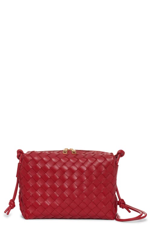 Bottega Veneta Mini Loop Apple Candy Red Leather Shoulder Bag New