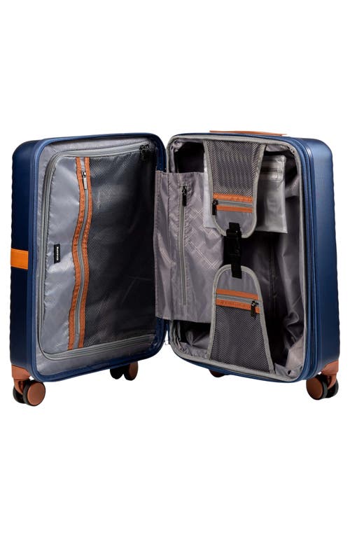 Champs Vintage Ii 20-inch Hardside Spinner Carry-on In Navy