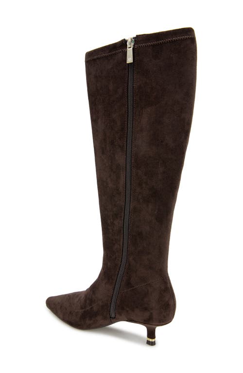 Kenneth Cole Meridith Knee High Boot In Chocolate Micro