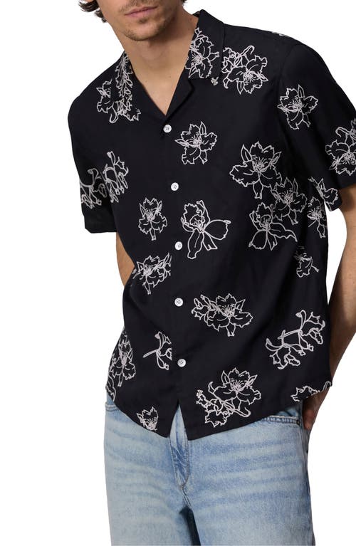 rag & bone Avery Embroidered Camp Shirt at Nordstrom,