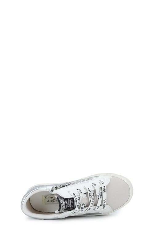 Shop Vintage Havana Kids' Vail Sneaker In Silver Croco Multi