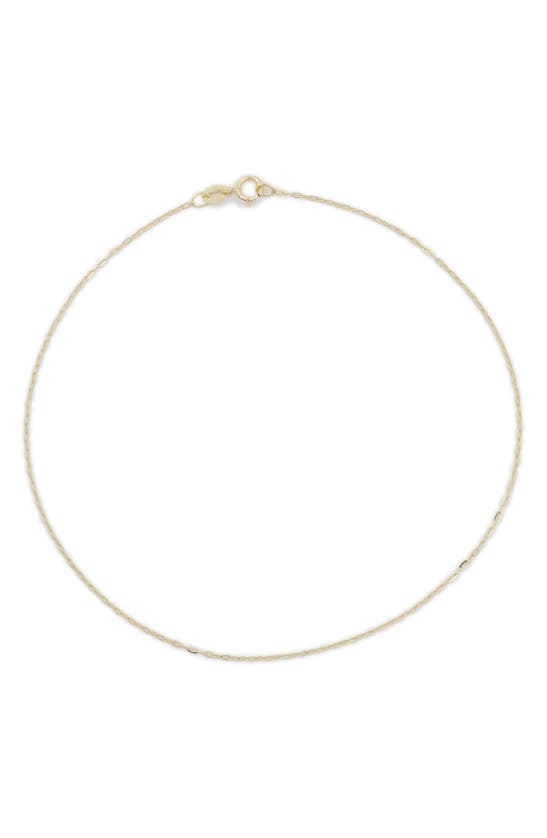 Shop Bony Levy Blg Chain Anklet In 14k Yellow Gold
