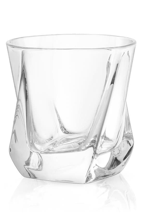 Joyjolt Aurora Double Old Fashioned Glass In Clear