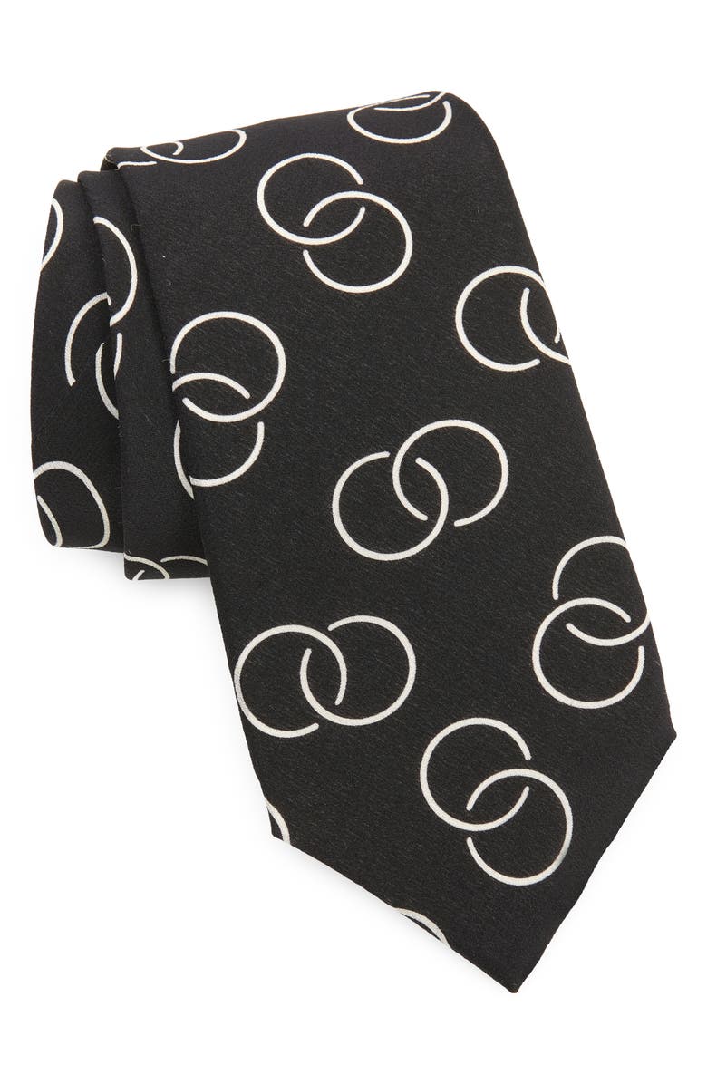 Deco Link Circle Silk Tie