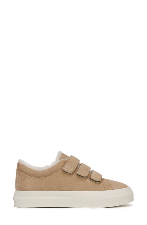 Shop Vince Genuine Shearling Lined Sneaker In Sand