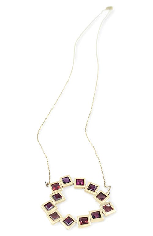 LESLIE PAIGE LESLIE PAIGE GARNET HEART PENDANT NECKLACE