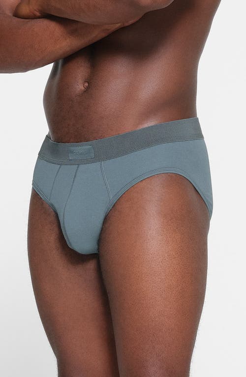 Shop Skims Cotton & Modal Blend Briefs In Kyanite