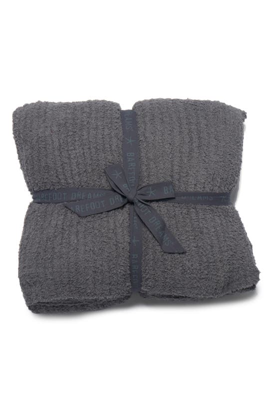 Shop Barefoot Dreams Cozychic® Ribbed Throw Blanket In Graphite
