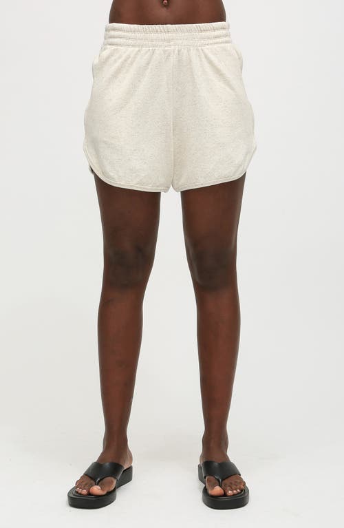 Electric & Rose Track Shorts In Oatmeal