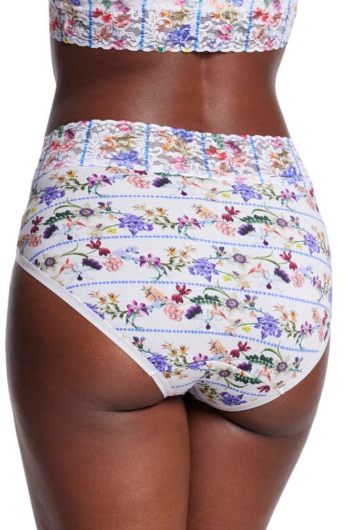 Shop Hanky Panky Print Supima® Cotton French Briefs In Flower Crown