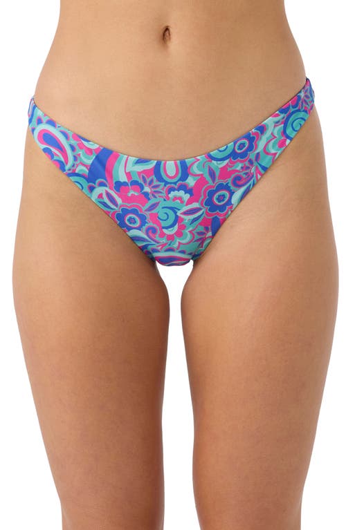 Hot Spell Flamenco Bikini Bottoms in Blue Multi