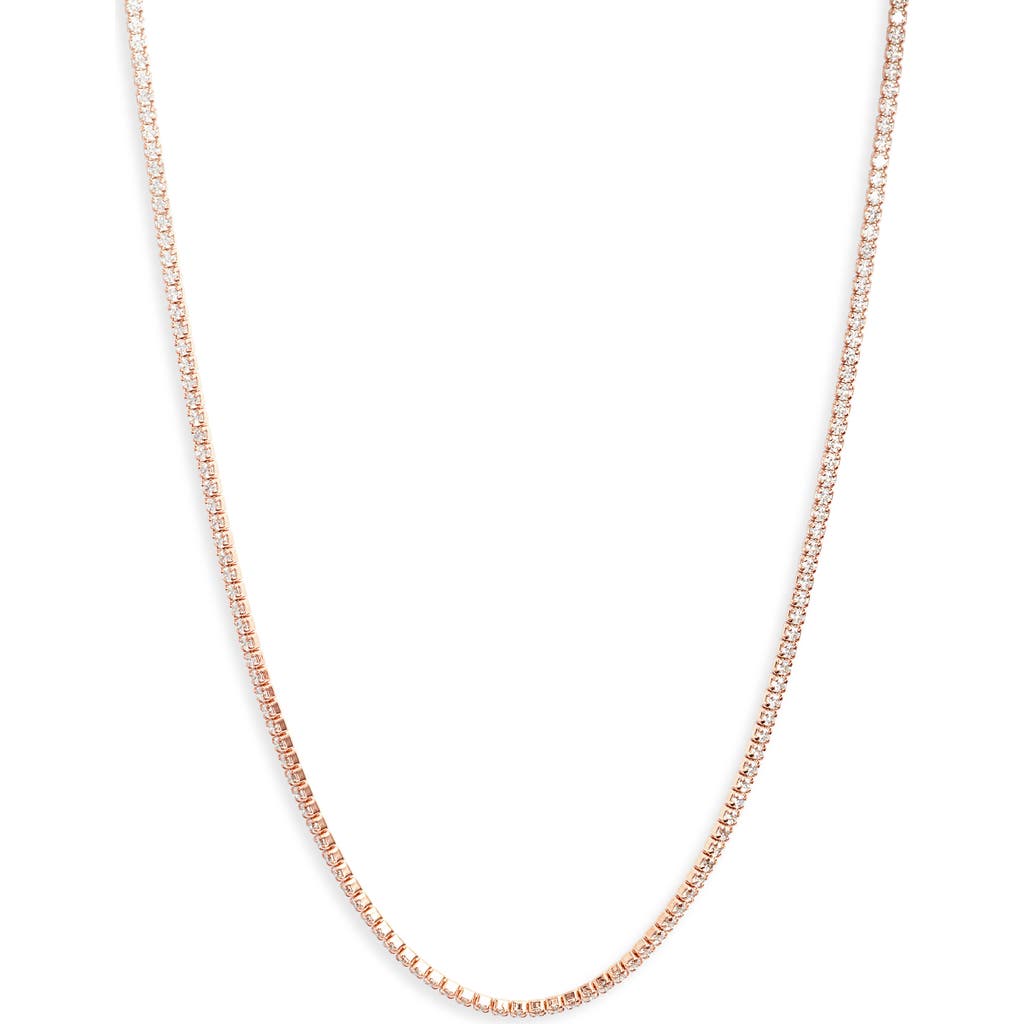 Shymi Celine Tennis Choker Necklace In Rose/white