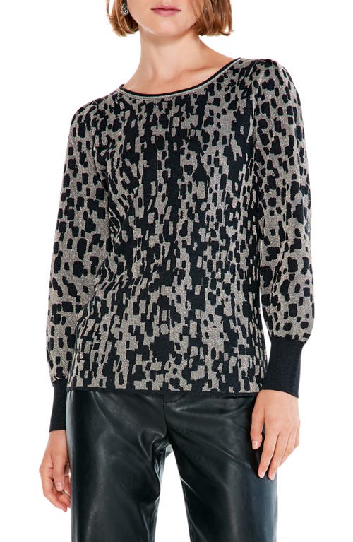 NIC+ZOE Twilight Shimmer Sweater in Black Multi