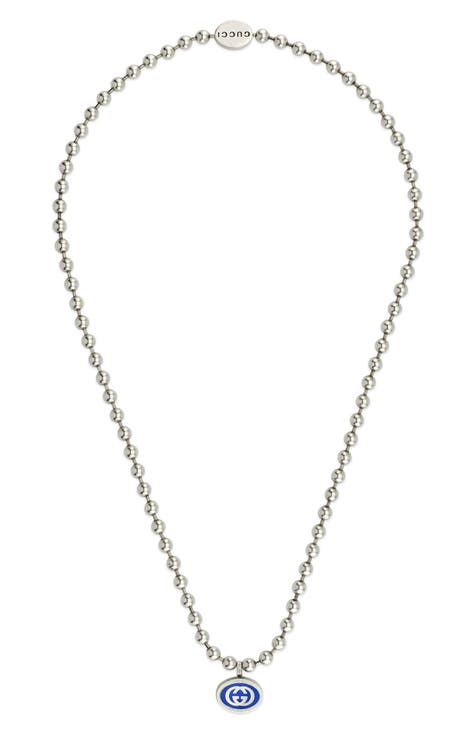 Interlocking-G Pendant Boule Necklace