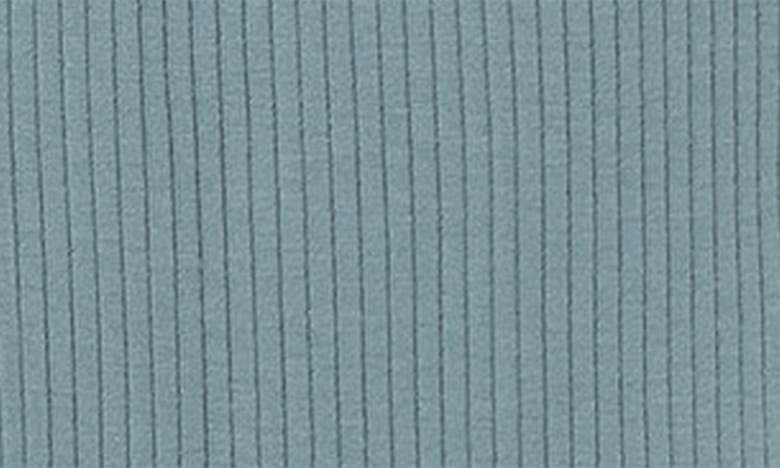 Mori Clever Zip Footie In Ribbed Sky