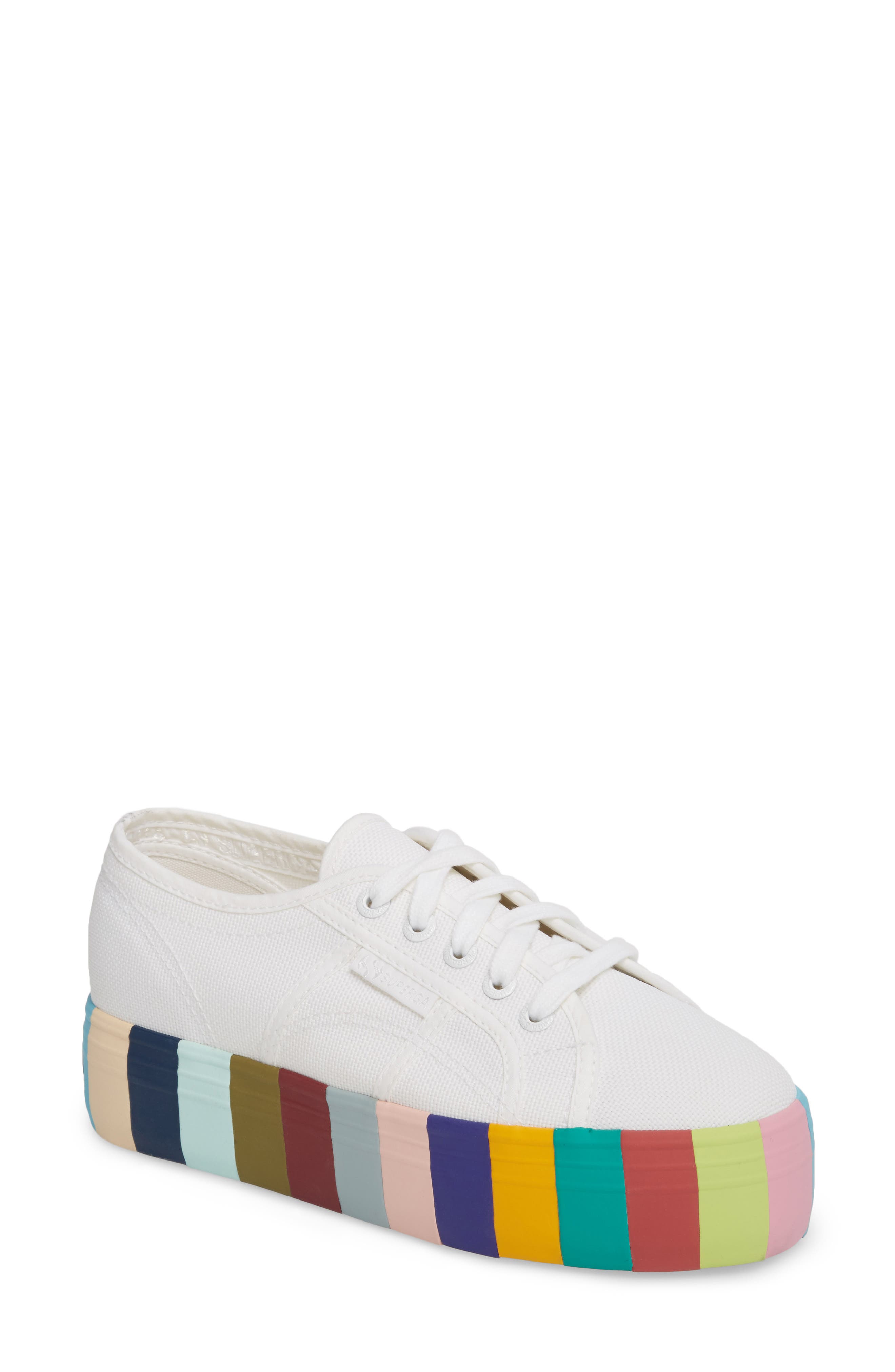 2790 stripe platform sneaker superga