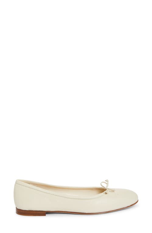 Shop Manolo Blahnik Veralli Bow Ballet Flat In Lcrm