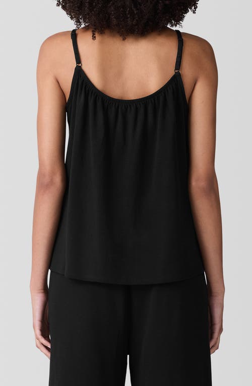 Shop Eileen Fisher Sleep Organic Cotton Camisole In Black