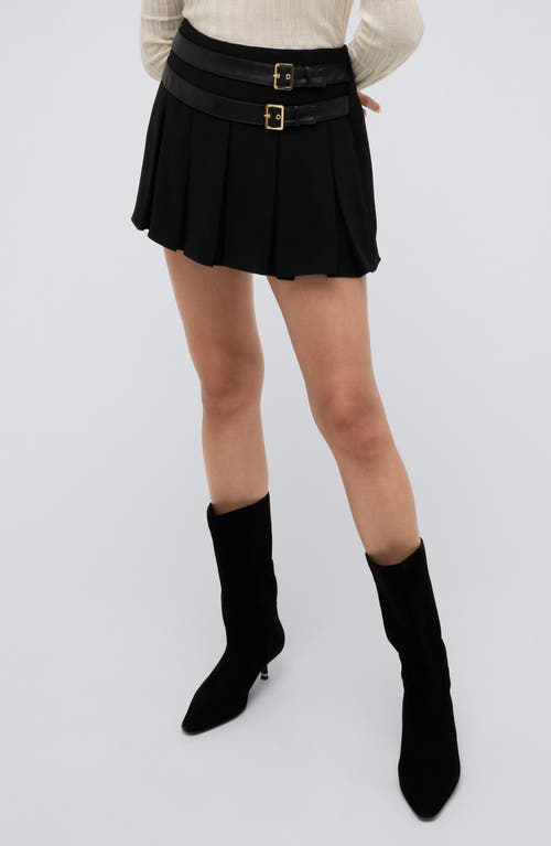 Shop Kenneth Cole Box Pleat Miniskirt In Black