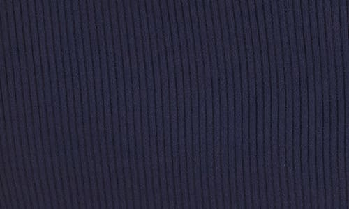 Shop Rag & Bone Asher Side Button Rib Sweater Skirt In Navy