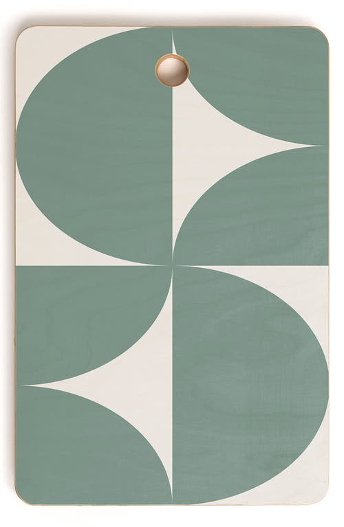 Deny Designs Bold Minimalism CXII Bamboo Cutting Board in Green at Nordstrom