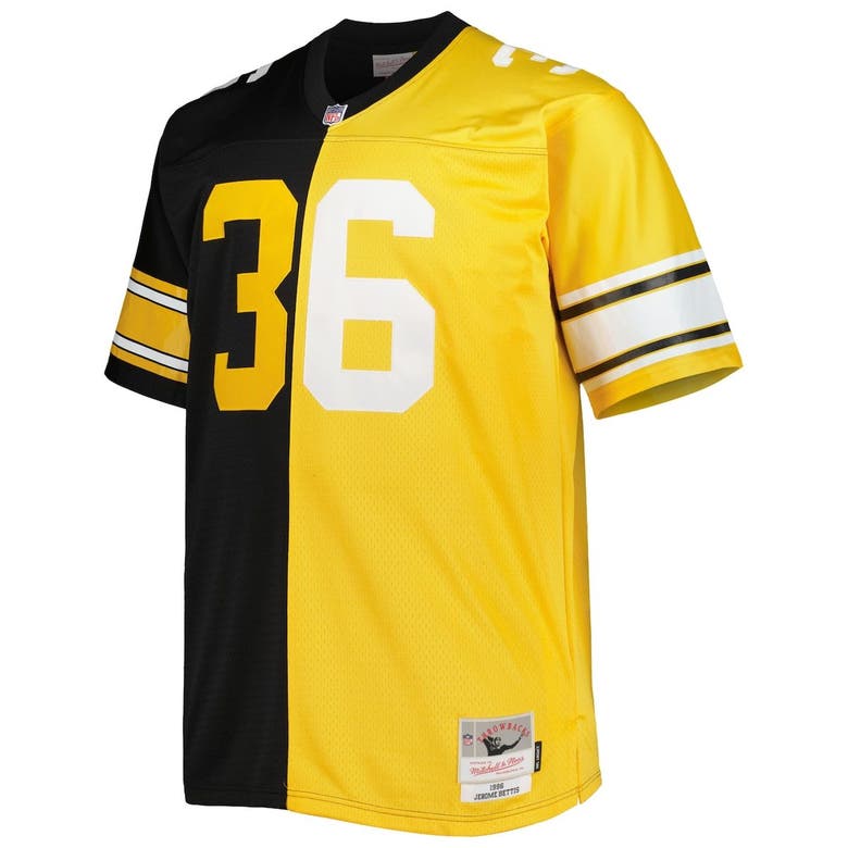 Mitchell & Ness Jerome Bettis Black/gold Pittsburgh Steelers 1996 Split  Legacy Replica Jersey At Nordstrom in Yellow for Men