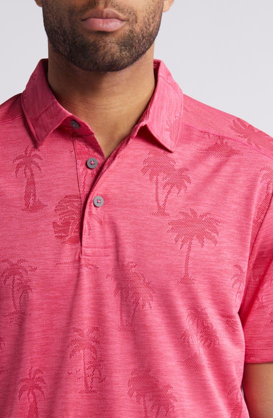 Shop Tommy Bahama Palm Coast Palmera Islandzone® Recycled Polyester Polo In Fuschia Rose