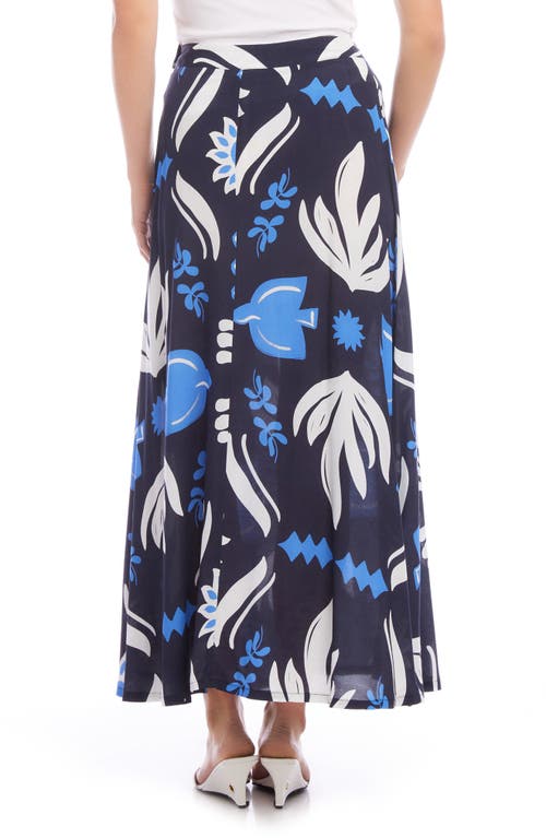 Shop Fifteen Twenty Lexi Palm Print Crepe Maxi Skirt