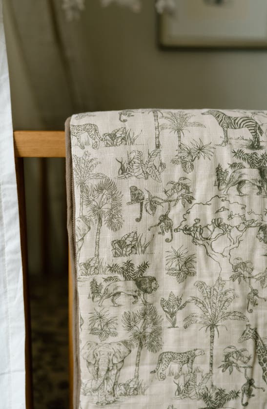 Oilo Organic Cotton Muslin Quilt & Sham Set In Bark