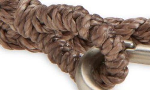 Caputo & Co Braided Double Wrap Bracelet In Brown