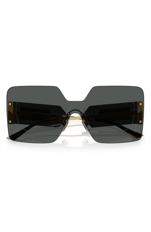 Shop Versace 42mm Square Sunglasses In Dark Grey