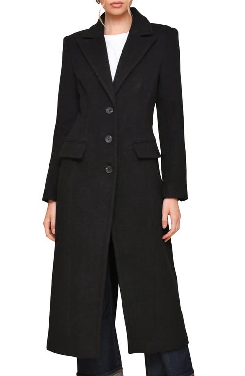 Shop Avec Les Filles Cutaway Tailored Maxi Coat In Black