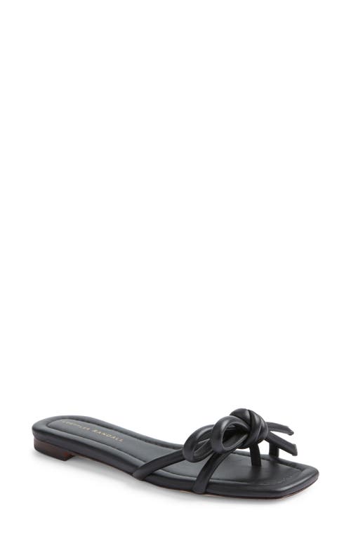 Shop Loeffler Randall Hadley Bow Slide Sandal In Black