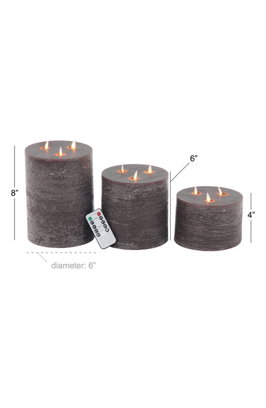 SONOMA SAGE HOME SONOMA SAGE HOME BROWN WAX TRADITIONAL FLAMELESS CANDLE WITH REMOTE CONTROL