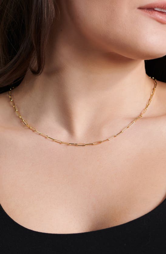 Shop Devata 14k Gold Paperclip Chain Necklace