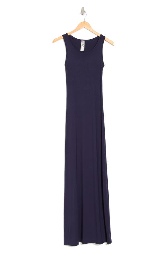 Go Couture A-line Maxi Dress In Navy