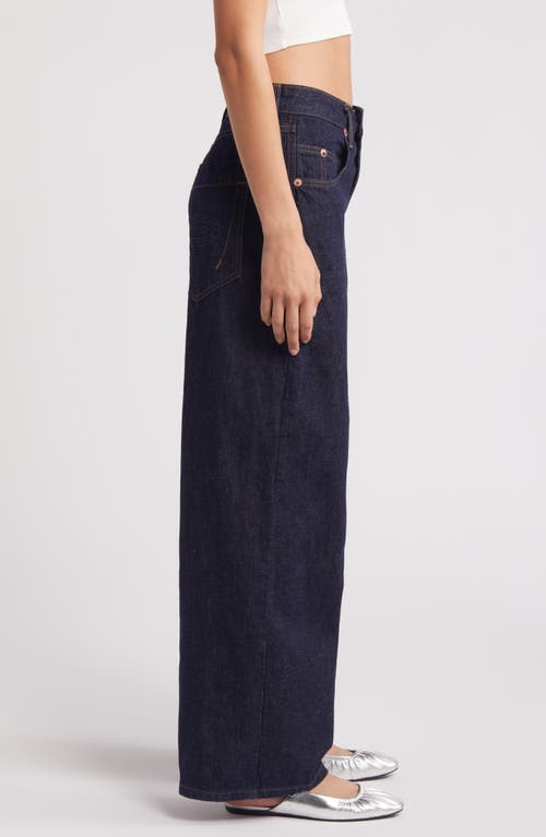 Bdg Urban Outfitters Jaya Low Rise Wide Leg Jeans In Rinse Denim