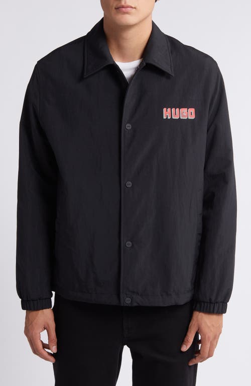 Shop Hugo Borter Water Repellent Jacket In Black