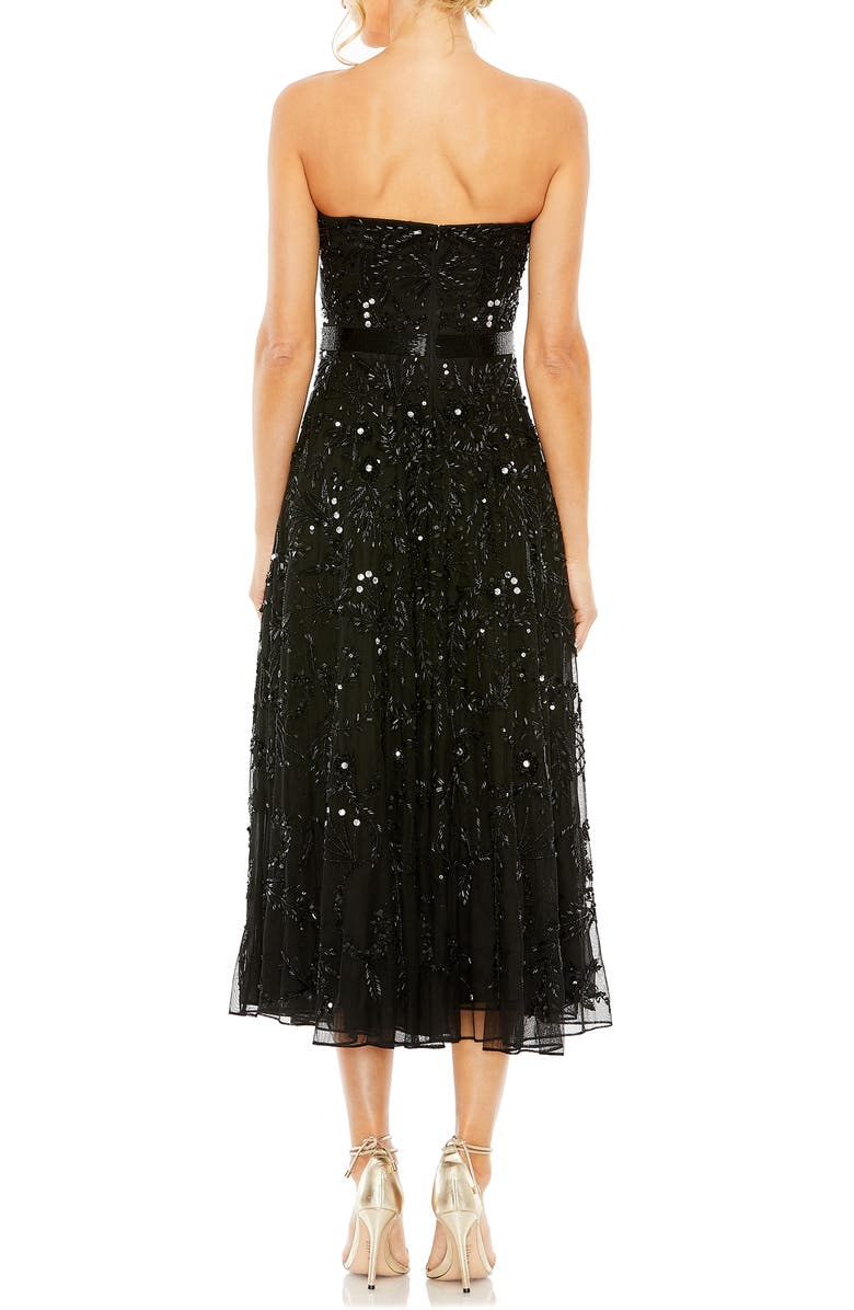 Mac Duggal Sequin Beaded Strapless Fit & Flare Cocktail Dress | Nordstrom