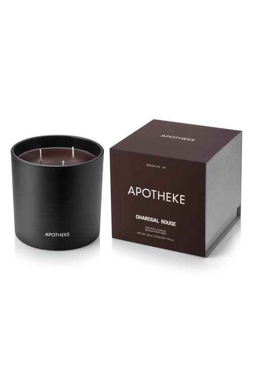 APOTHEKE Charcoal Rouge Three-Wick Scented Candle in Black at Nordstrom