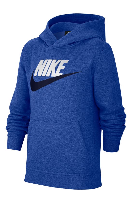 Nike Sportswear Club Fleece Hoodie In Game Royal/ Heather