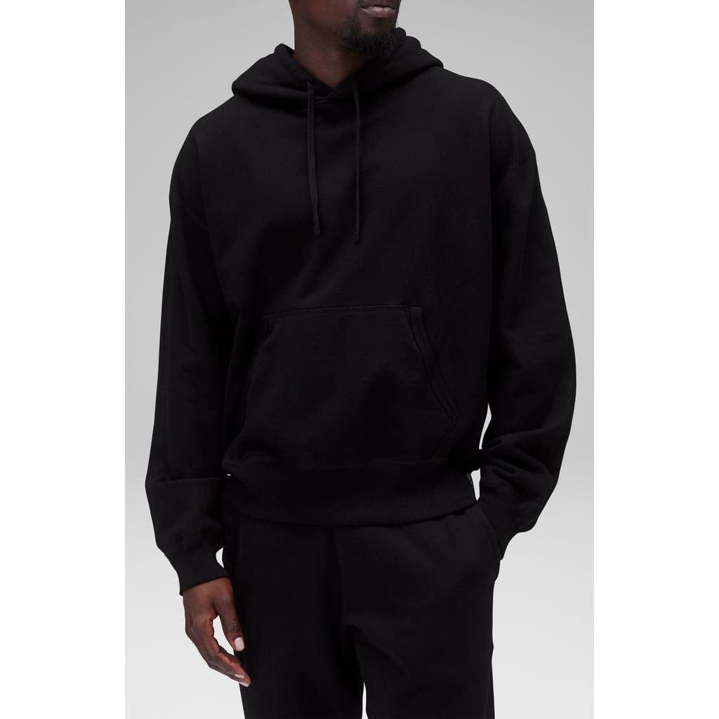 Reigning Champ Relaxed Fit Midweight Cotton French Terry Hoodie In Black