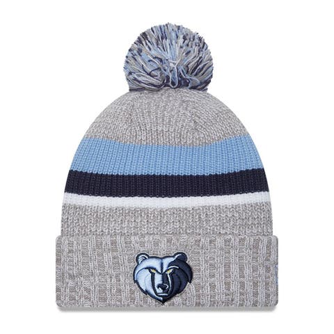 New Era Youth Boys Navy Detroit Tigers Striped Cuffed Knit Hat with Pom