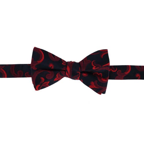 Trafalgar Christian The Romantic Brocade Silk Bow Tie In Red
