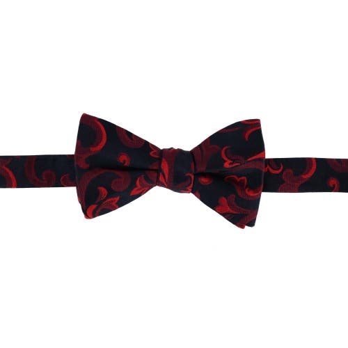 Shop Trafalgar Christian The Romantic Brocade Silk Bow Tie In Red