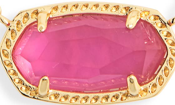 Kendra Scott Elisa Birthstone Pendant Necklace in Gold Azalea